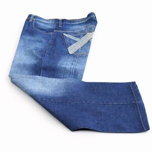 Sahara Club Blue Men’s Y2K Wide-Leg Jeans
